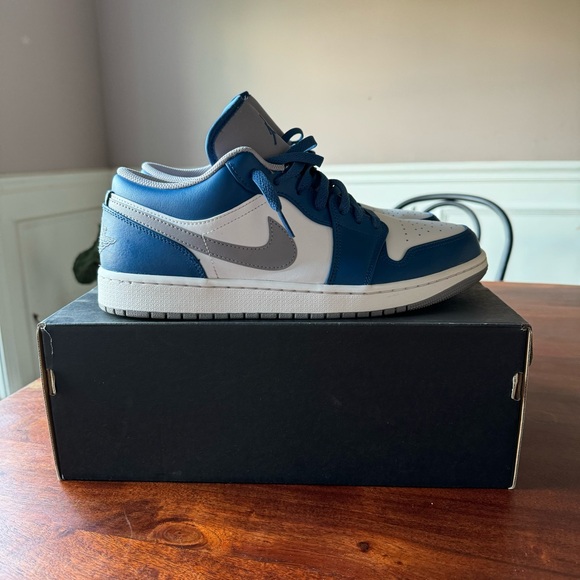 Nike Other - SOLD ❌ Nike Air Jordan 1 Low 'True Blue Cement' Shoes Sneakers Men's 12 Box